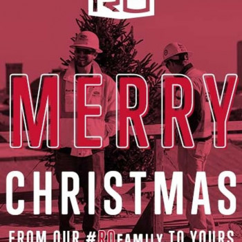 Photo by Rogers-O’Brien Construction on December 25, 2021. May be an image of one or more people and text that says 'RO ME MERRY CHRISTMAS FROM OUR #R
