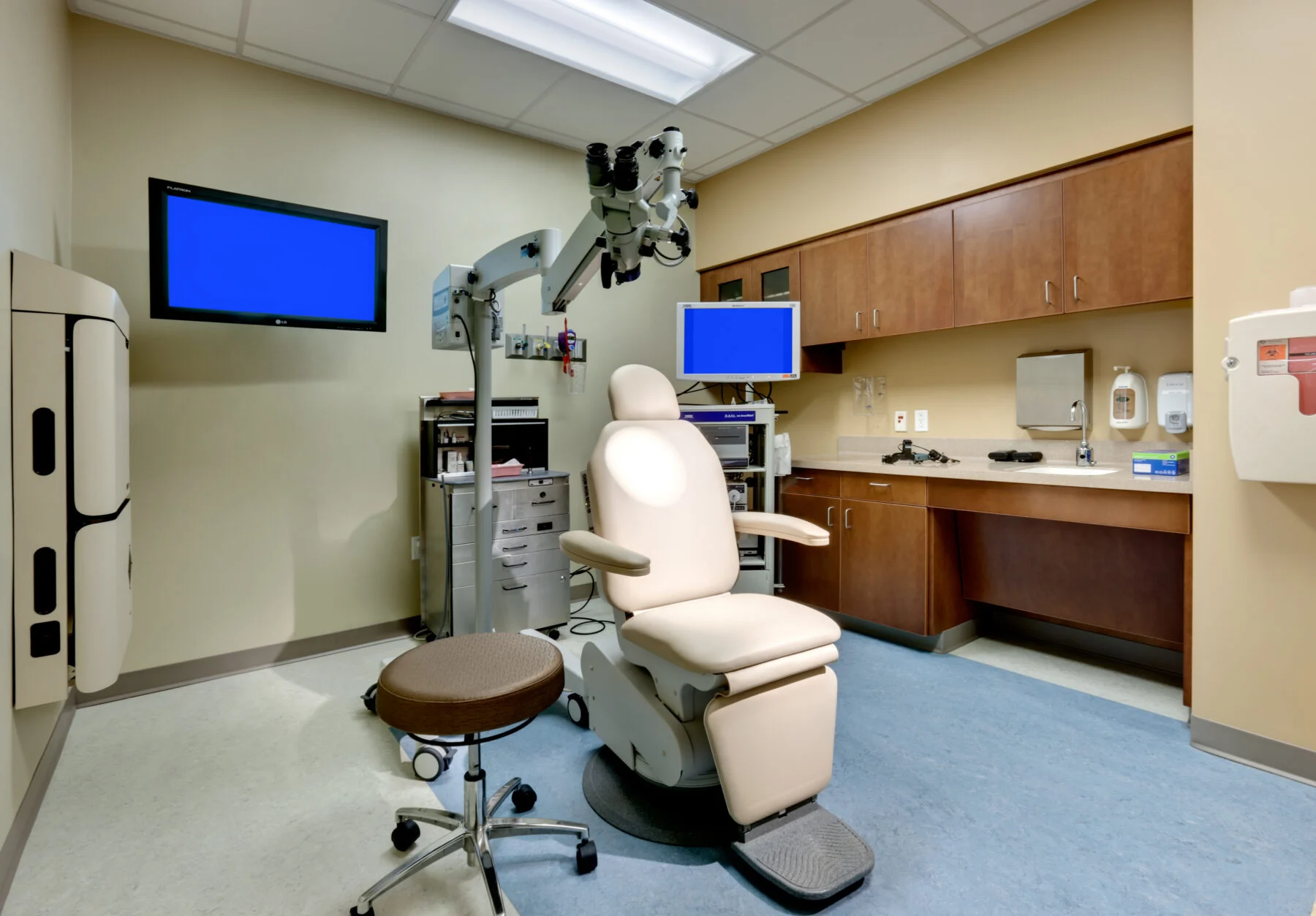 pediatric medical exam room