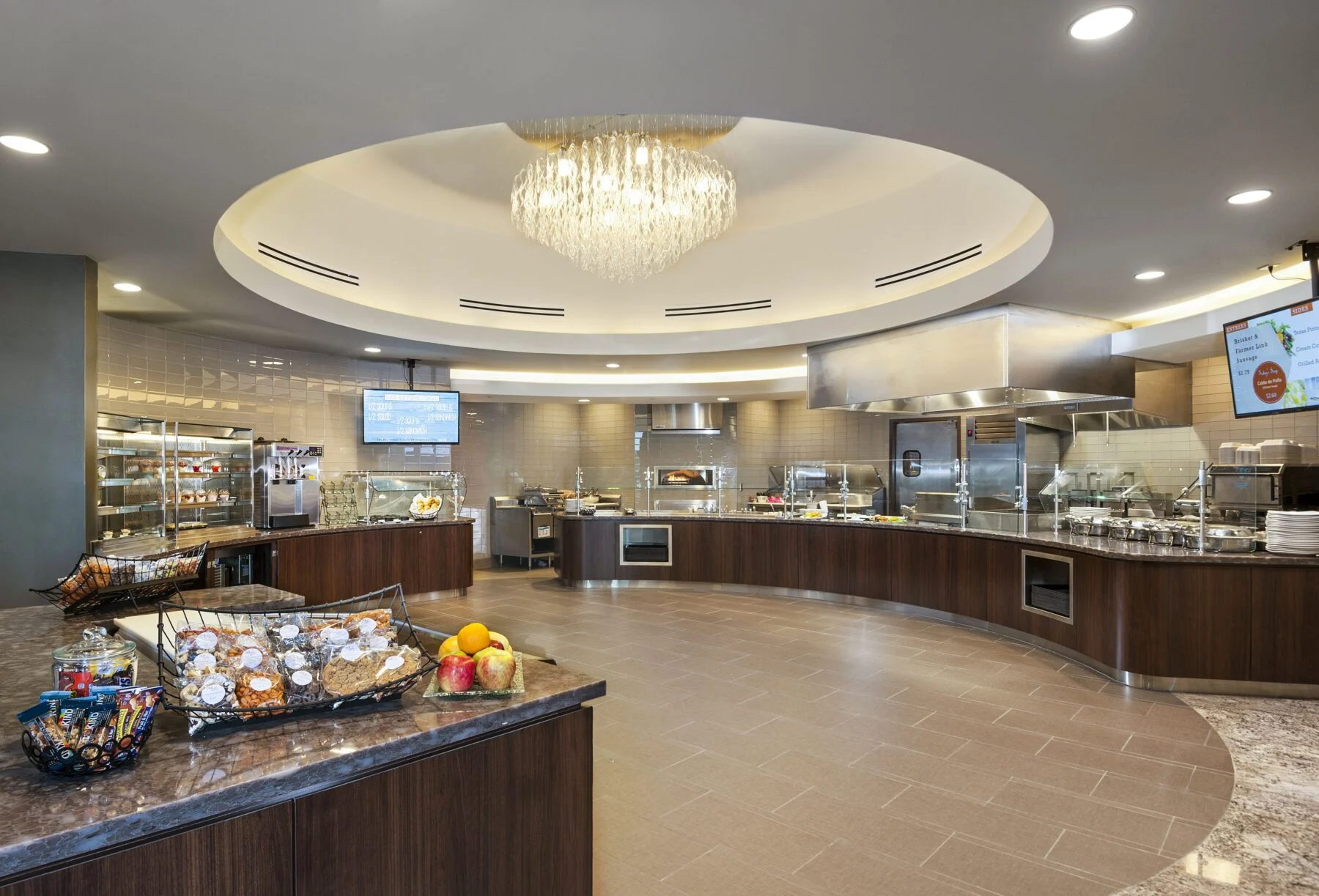 cafeteria with circle layout