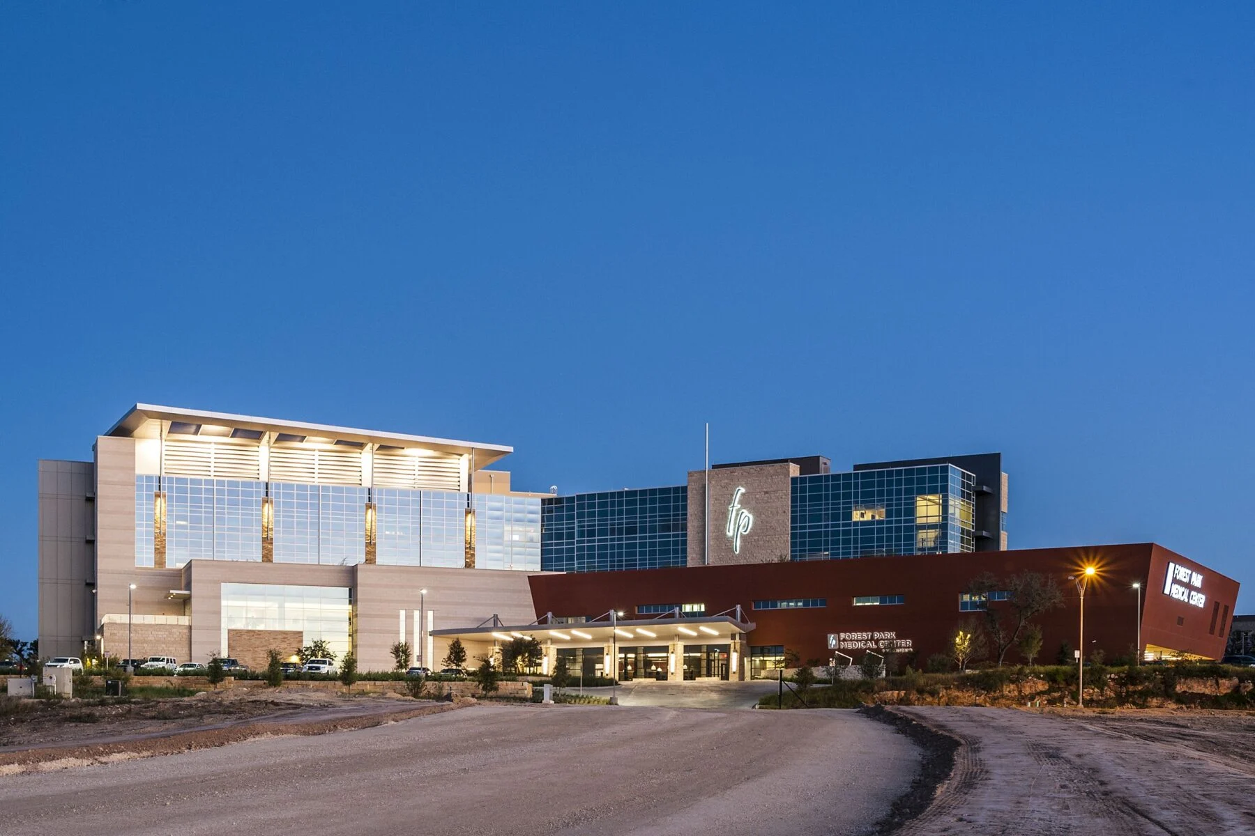 exterior of medical park center with