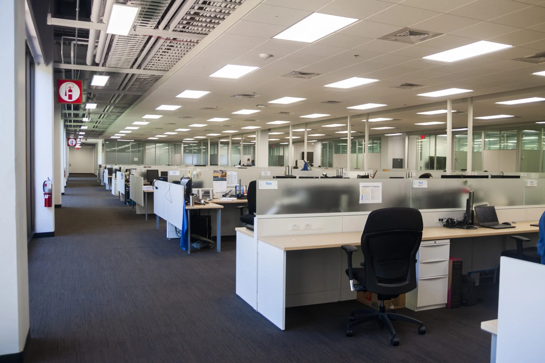 office space with cubicles
