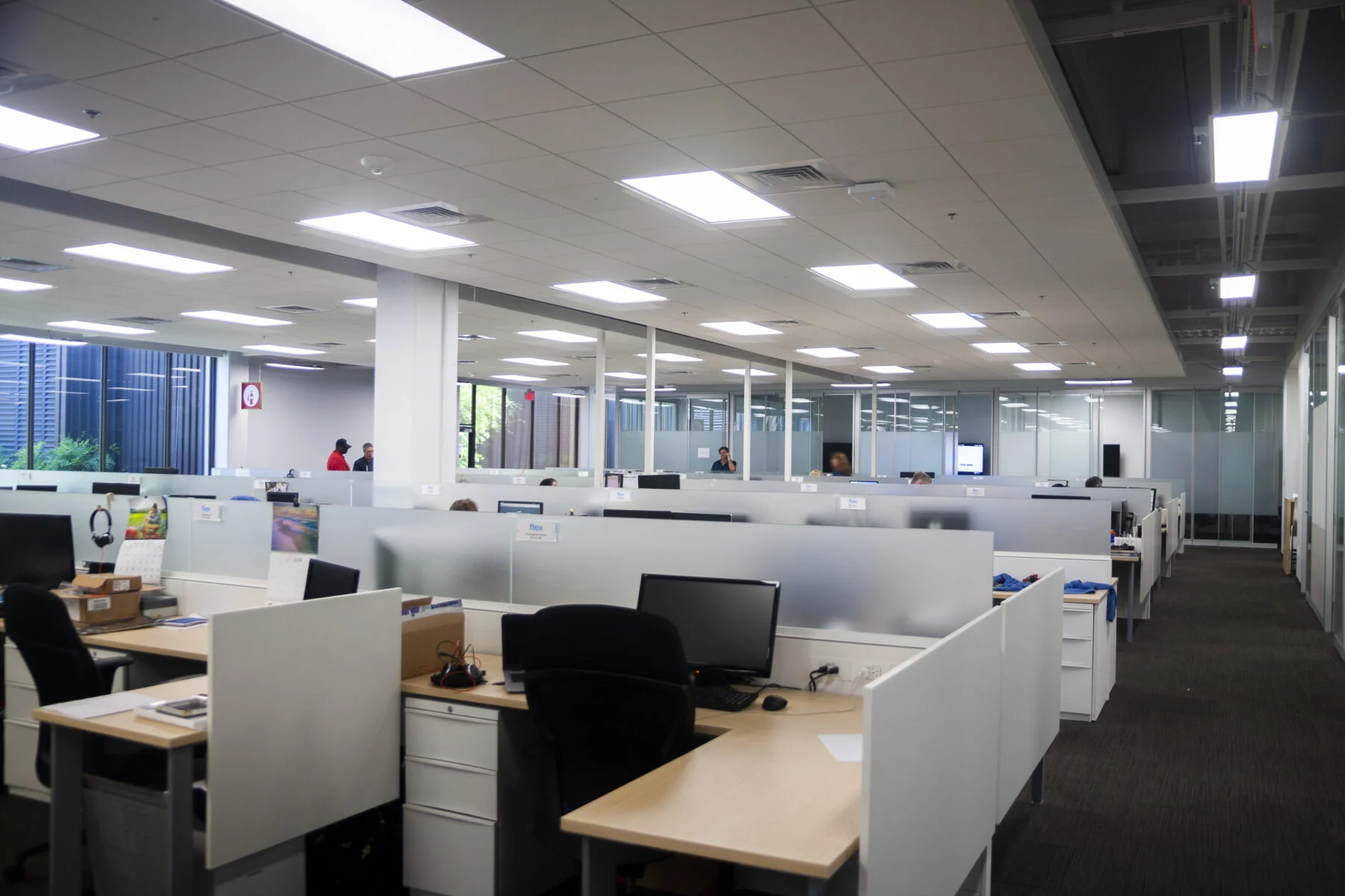 office space with cubicles