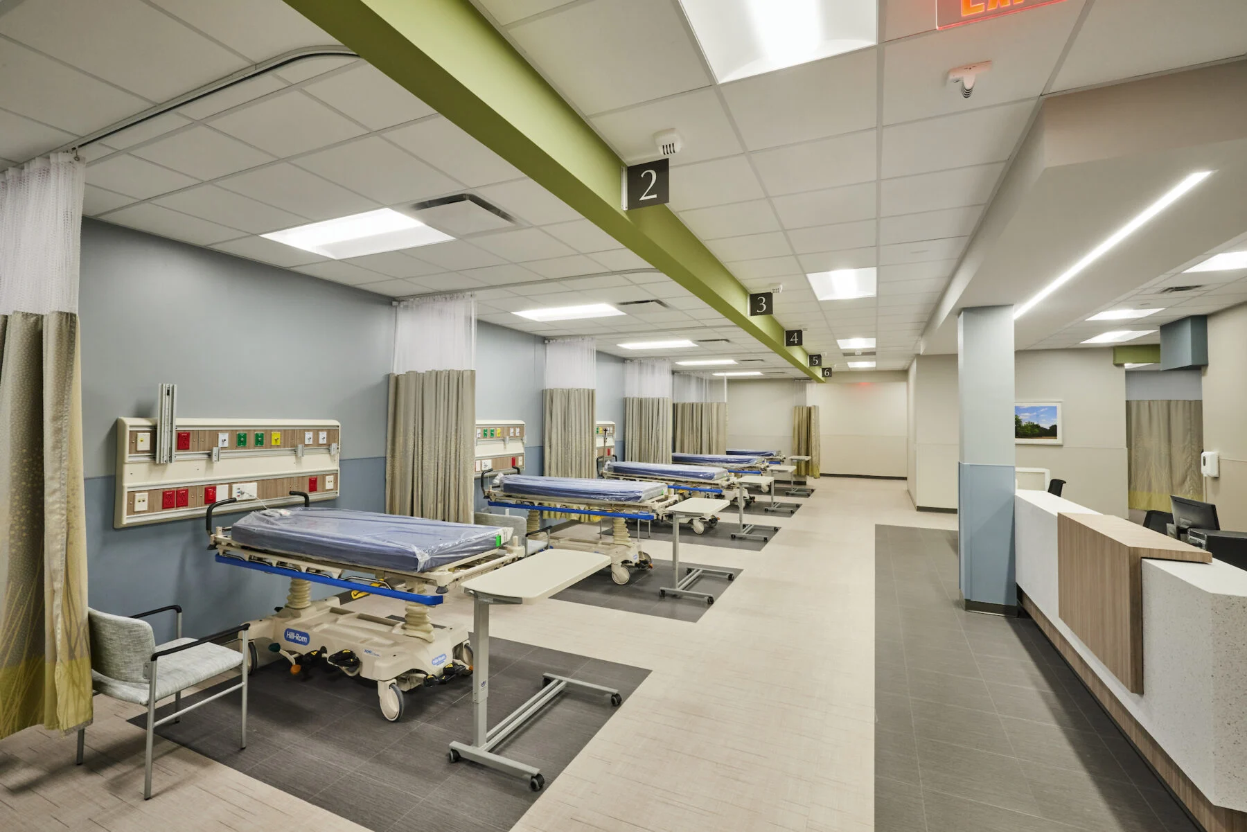 patient waiting and recovery room