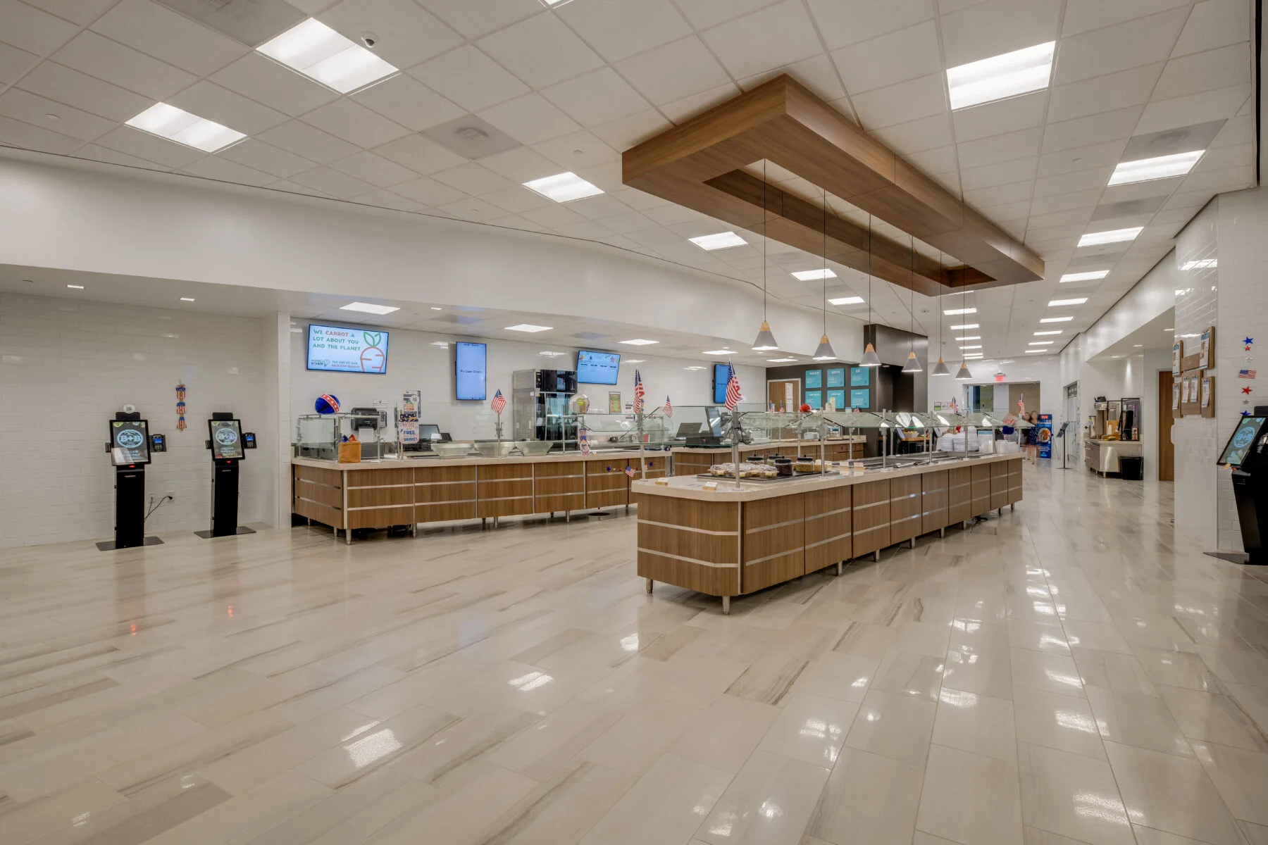 buffet set up for commercial kitchen