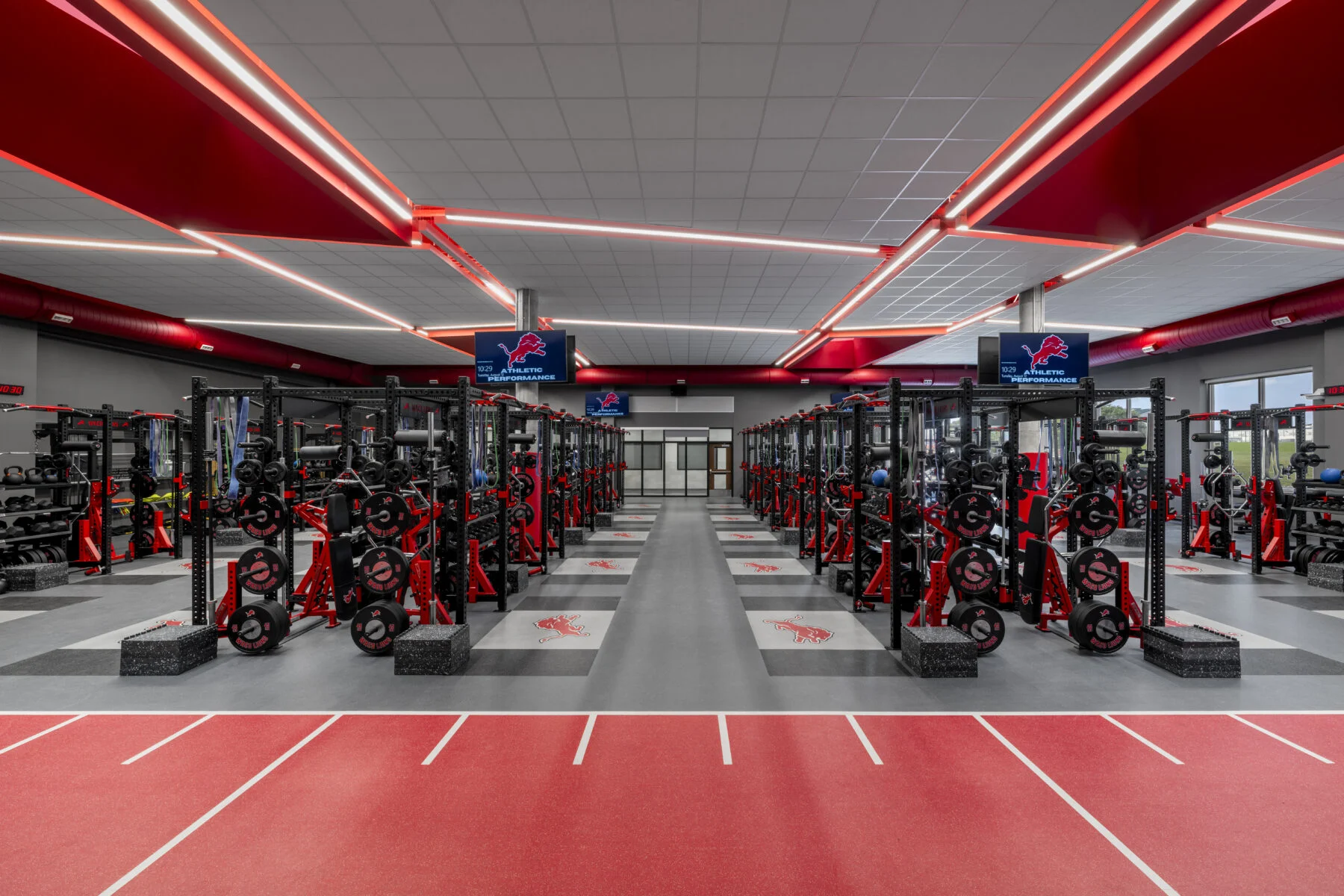 weight room for football team