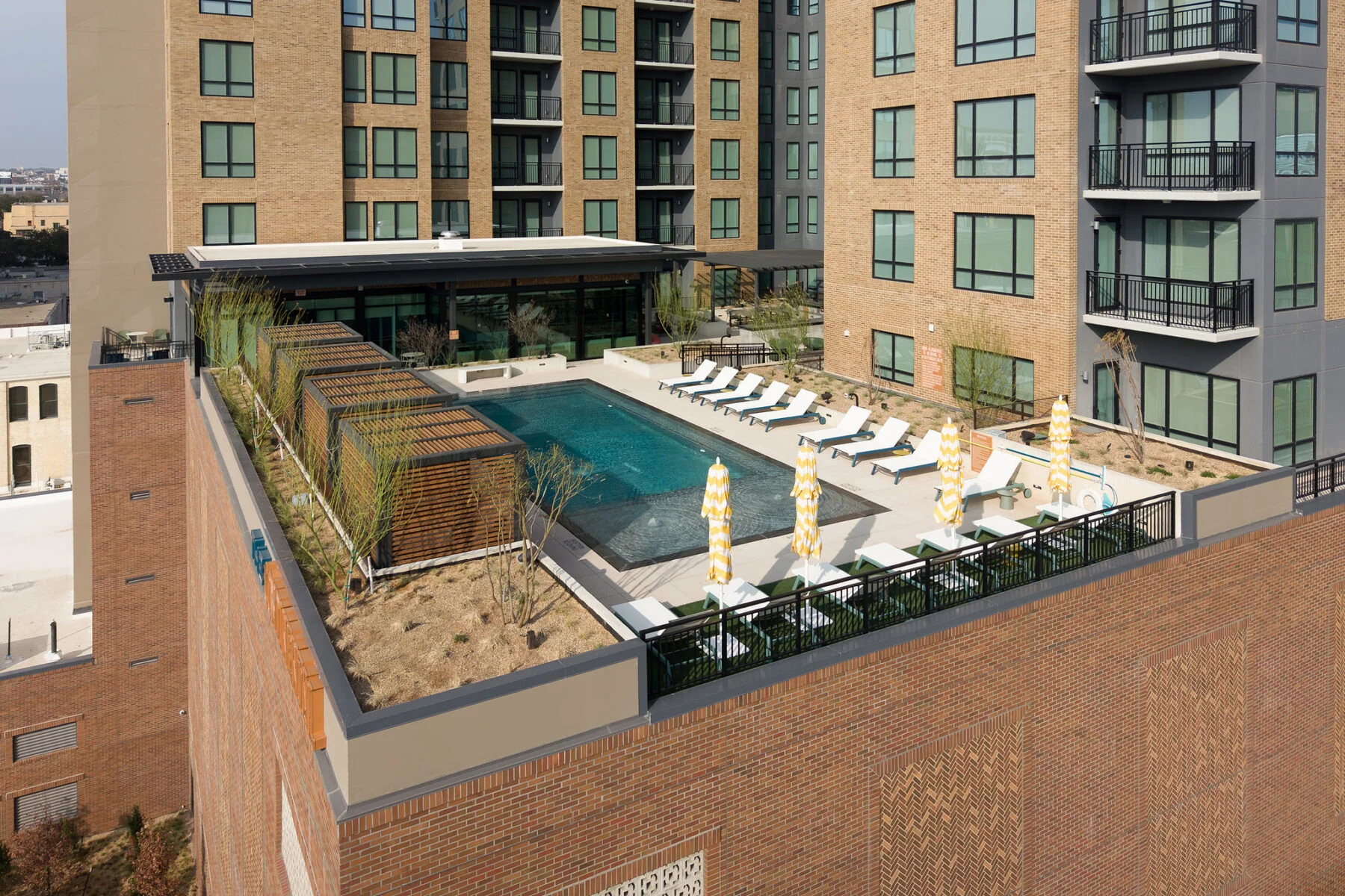 outdoor pool on roof