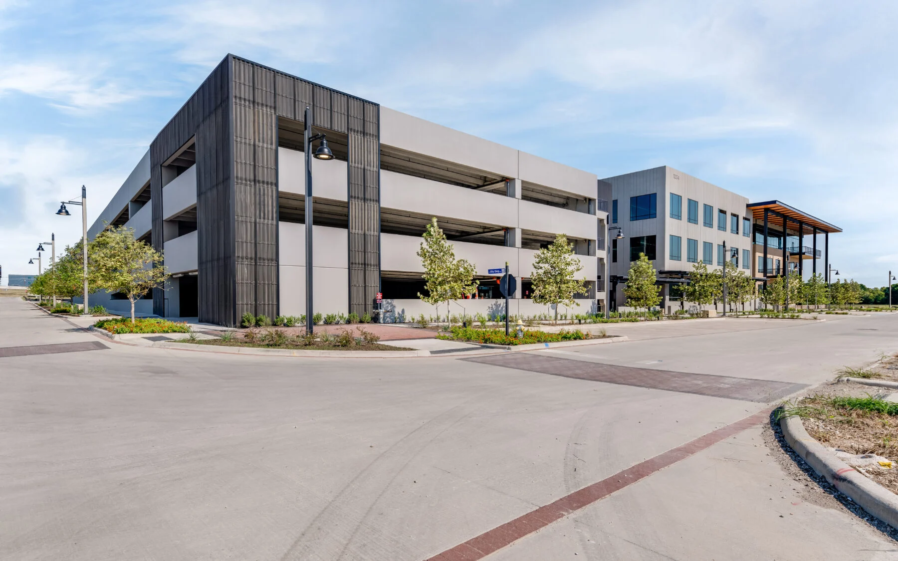 parking garage with four stories