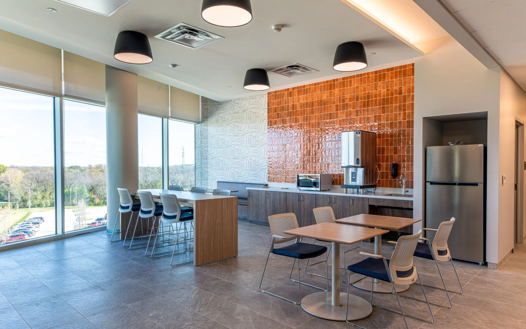 breakroom and eating space