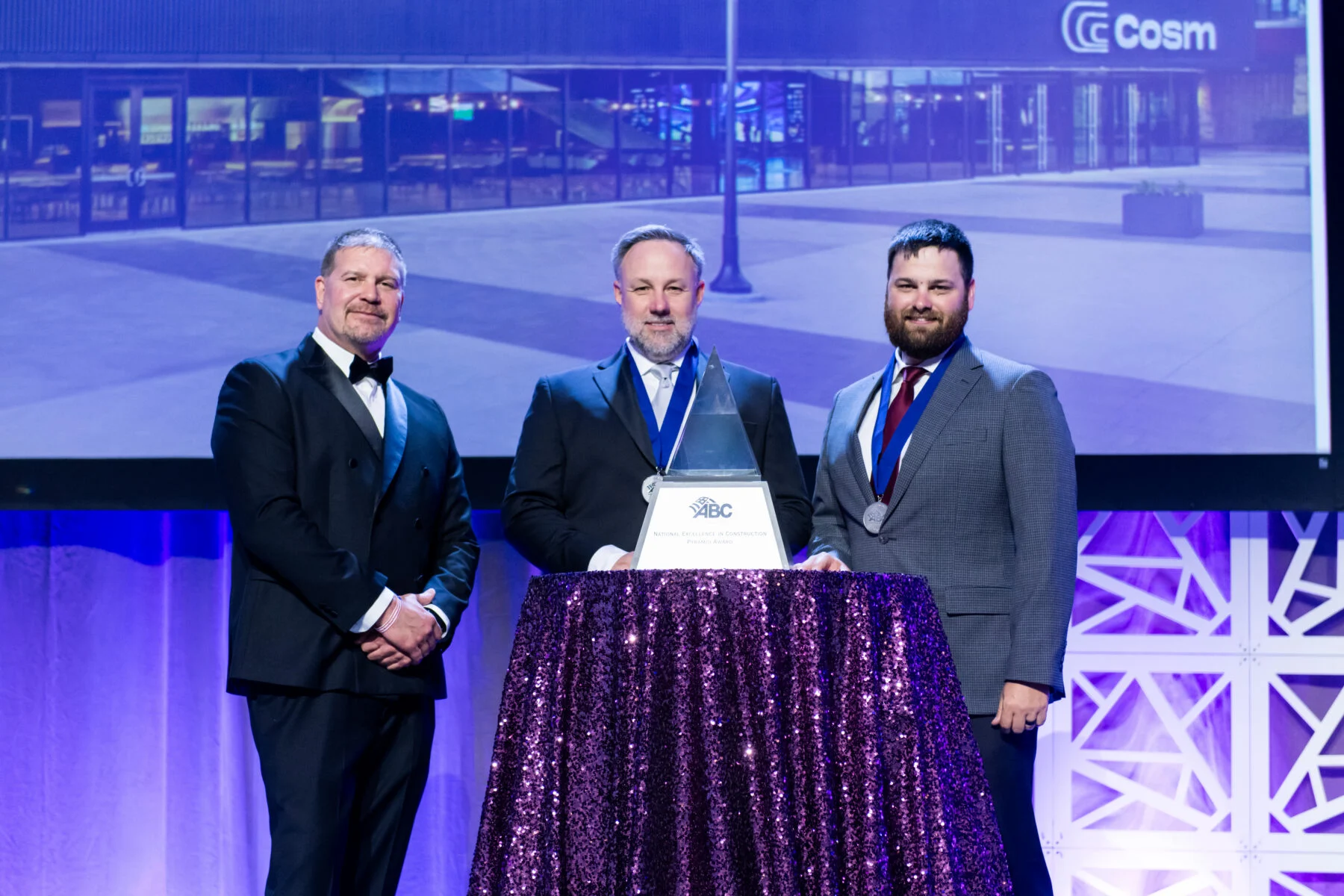 RO accepting ABC' National Excellence in Construction Pyramid award in 2024