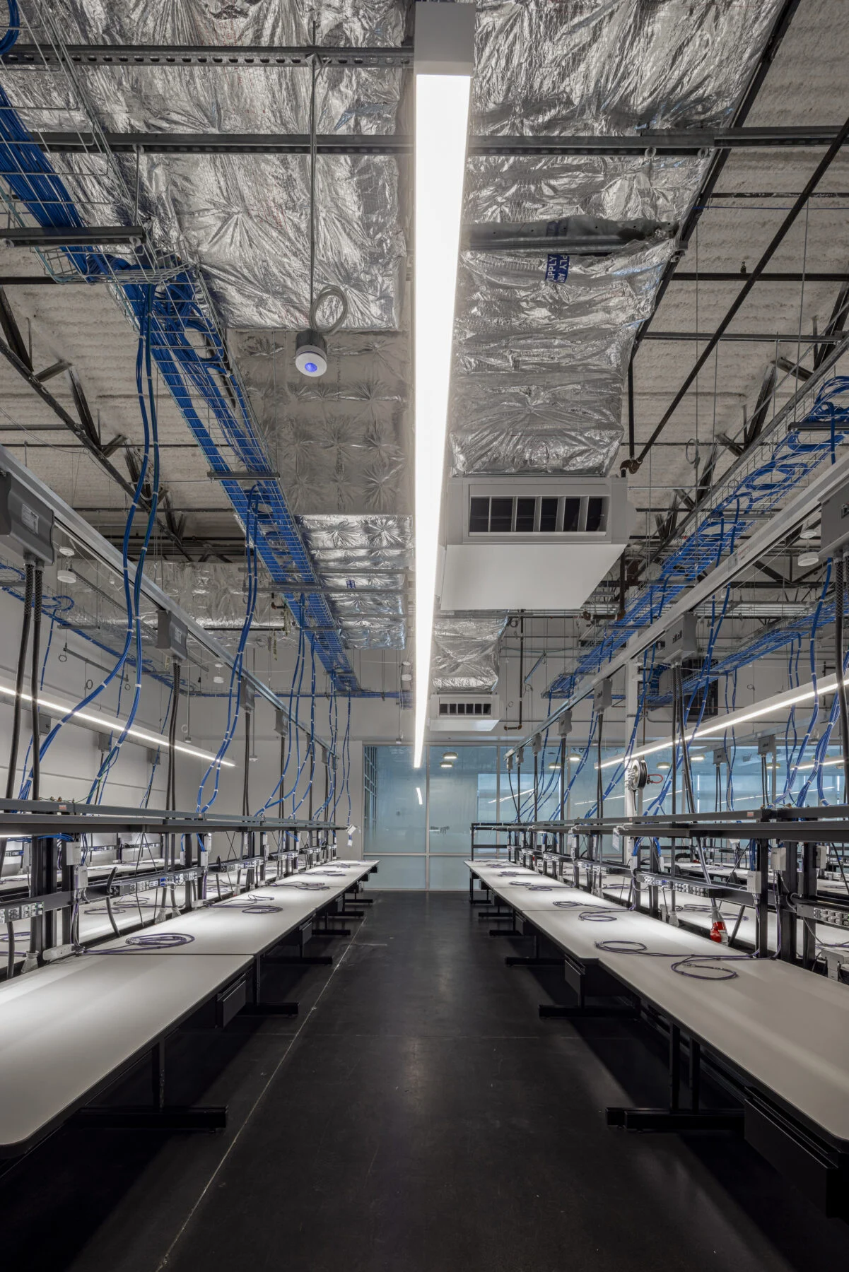 advanced manufacturing work space with MEP