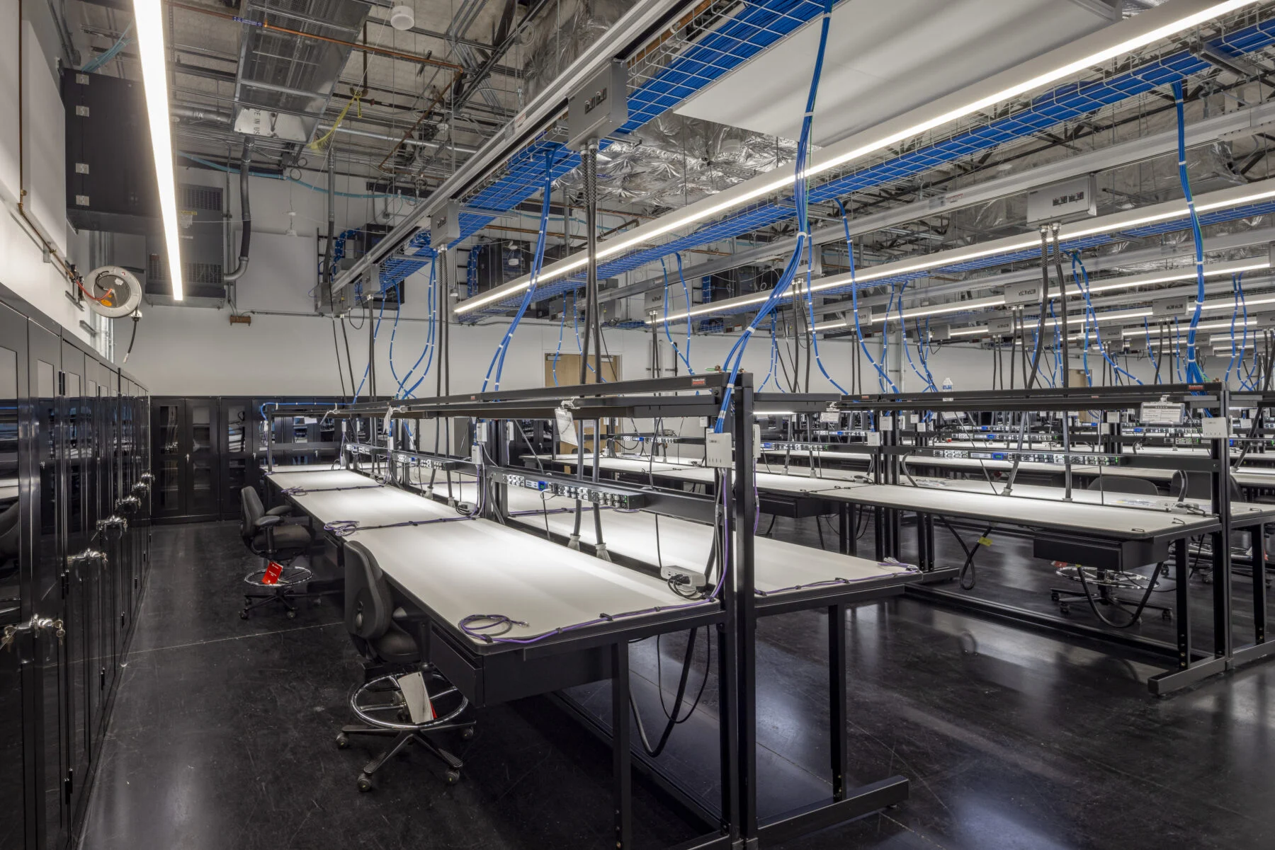 advanced manufacturing work space with MEP