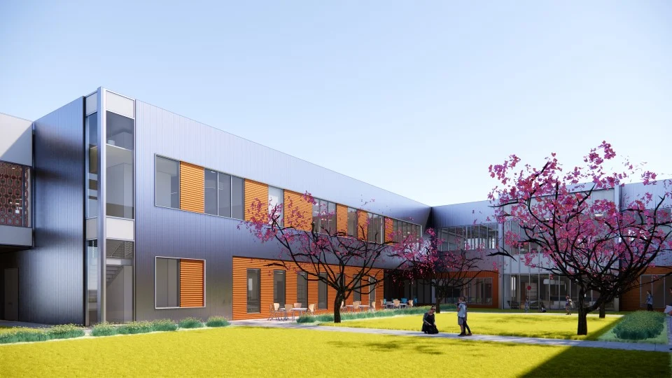 rendering of school