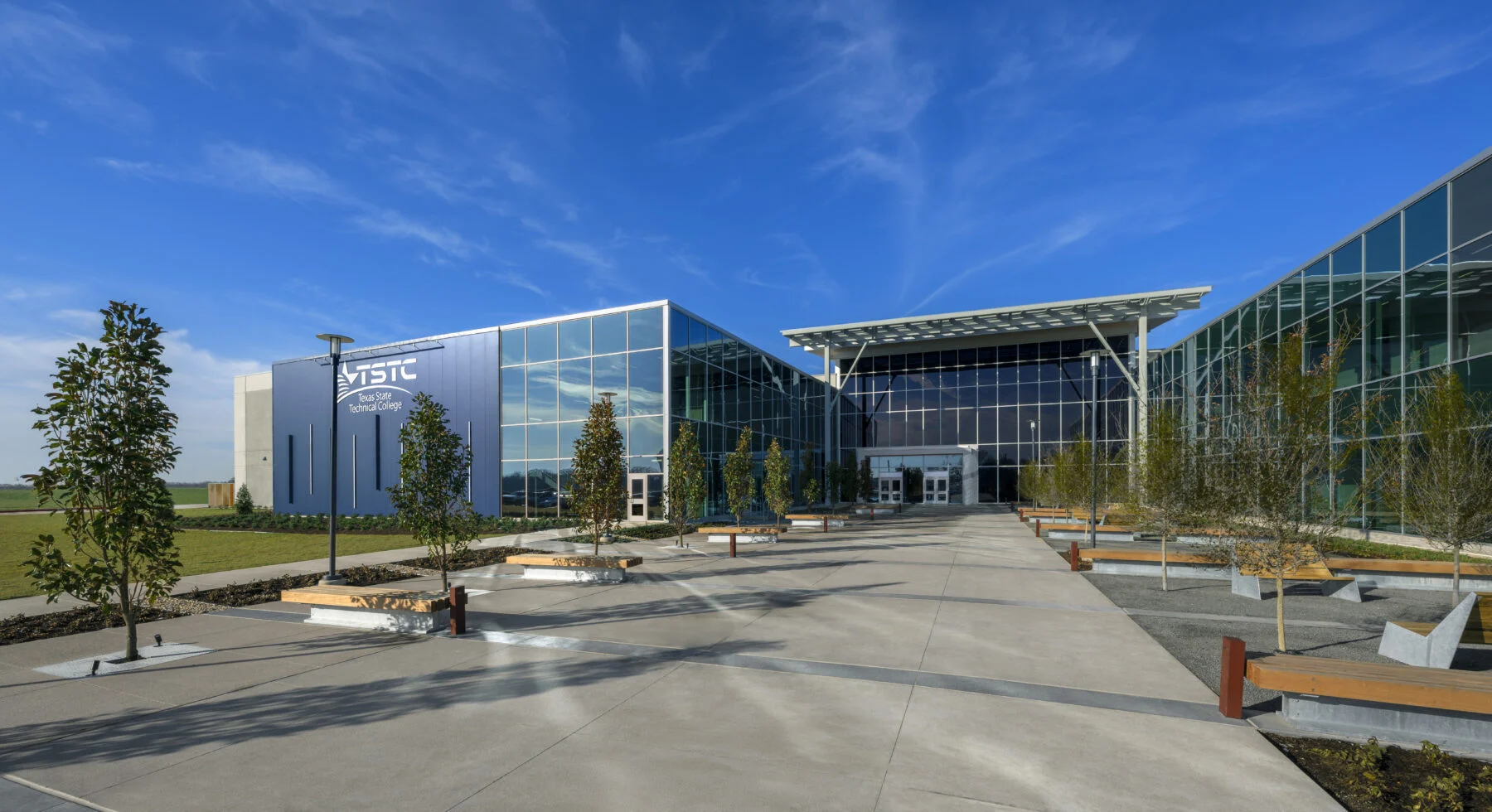 exterior of building with windows and awning