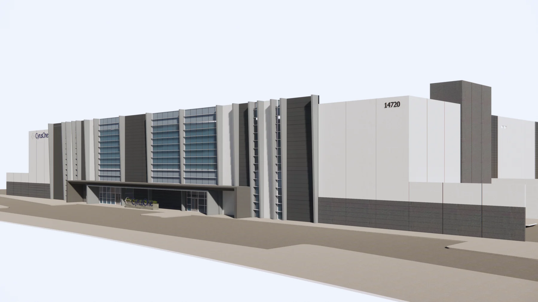 rendering of data center