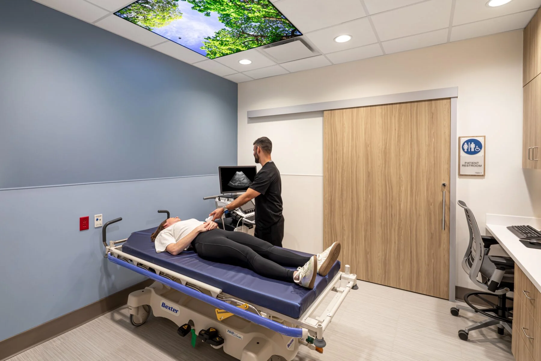 patient room for ultra sound