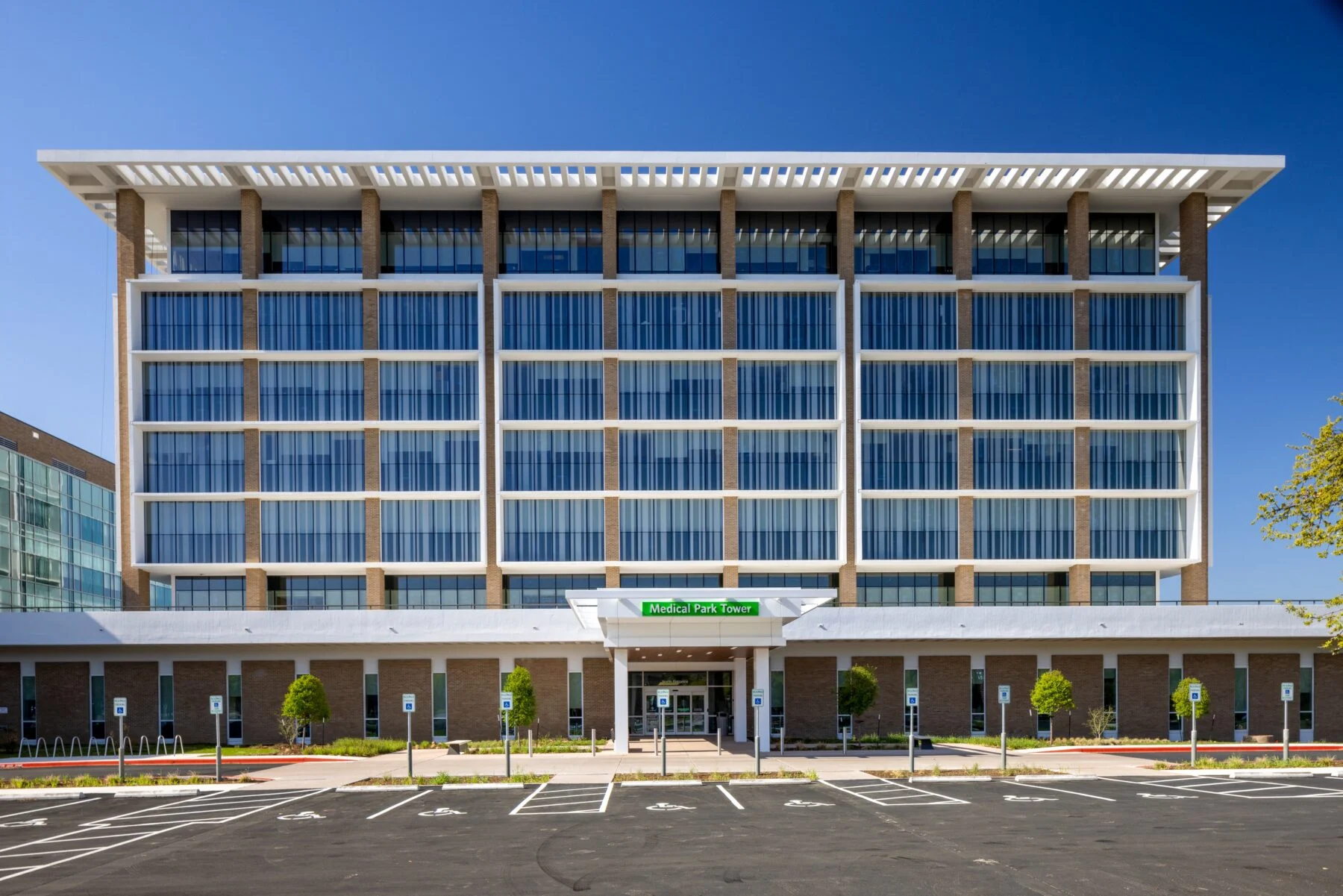 seven story building with 2 below grad parking levels