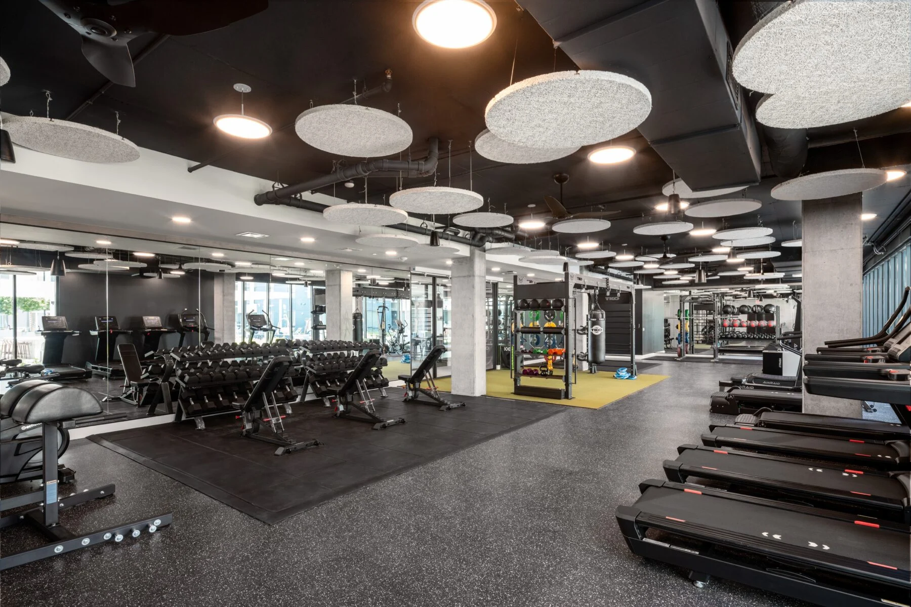 gym with equipment