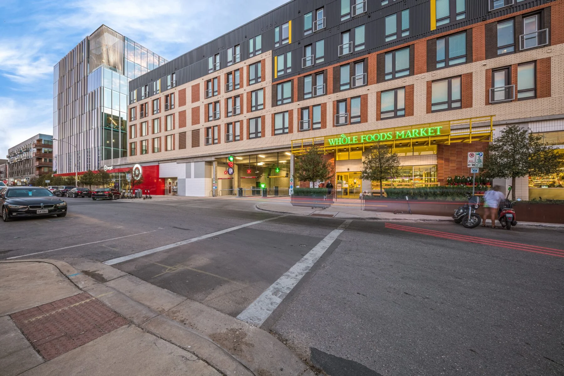 modern office space and retail space