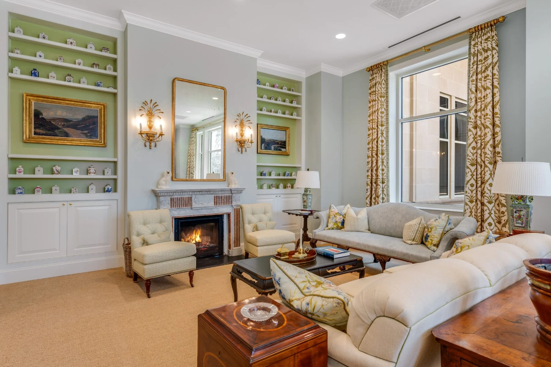 fireplace living room