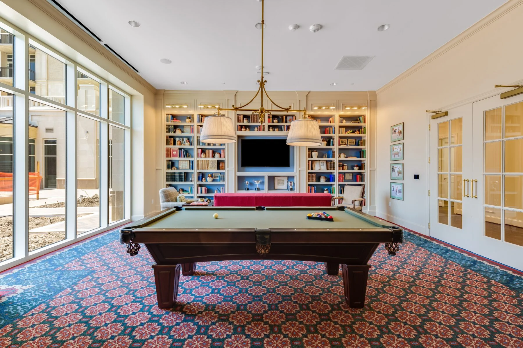 library and game room