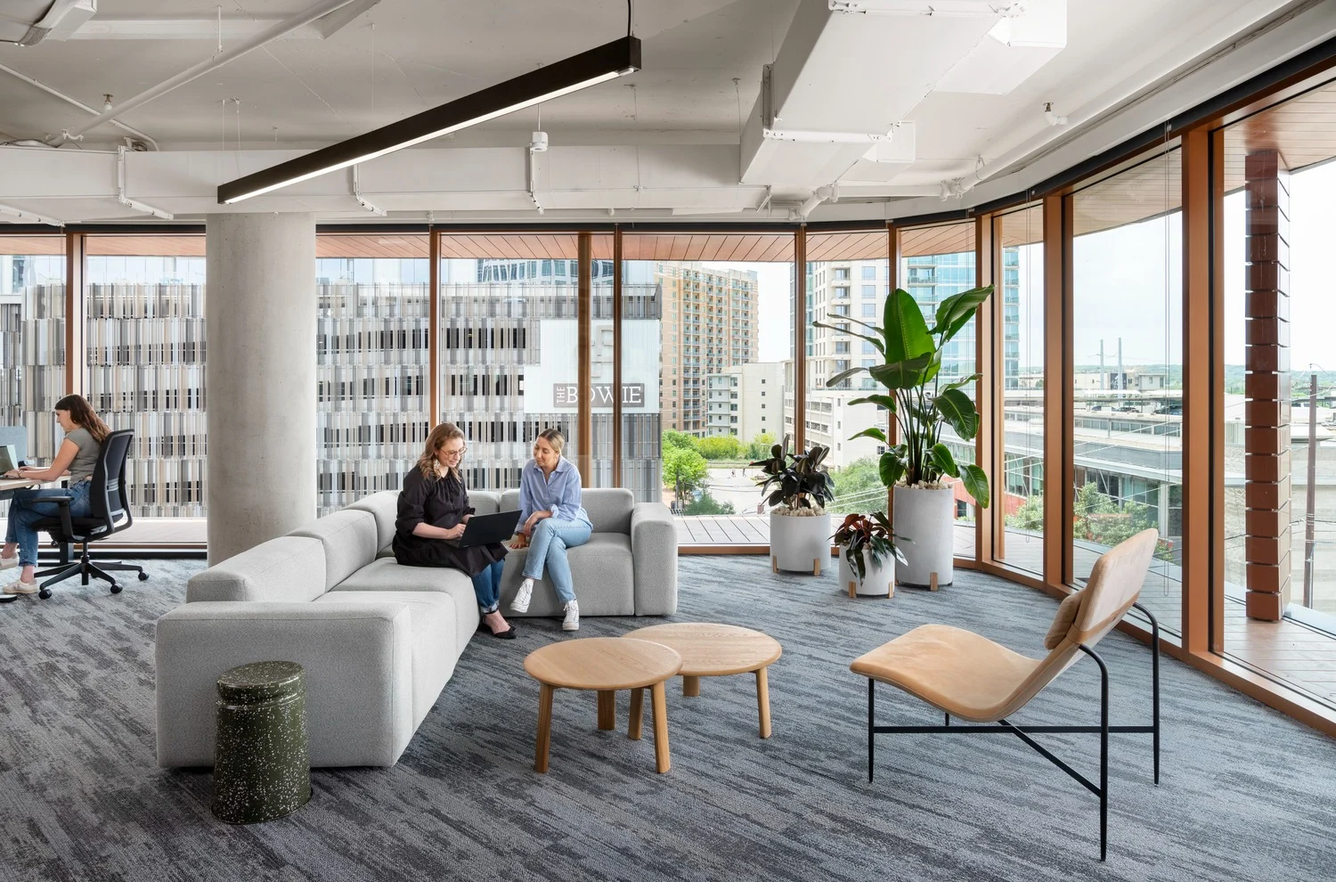 meeting space with open windows