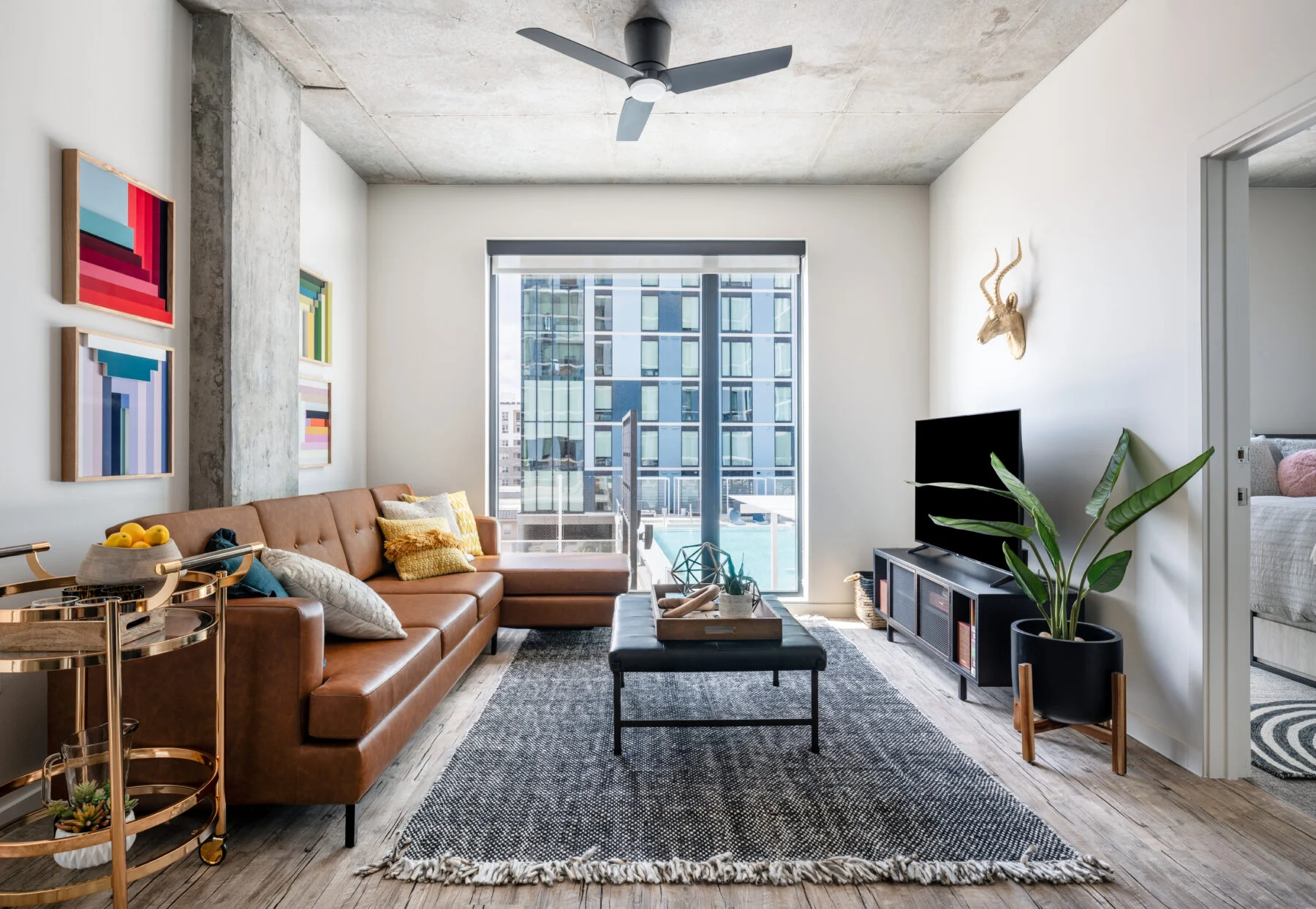apartment with patio access