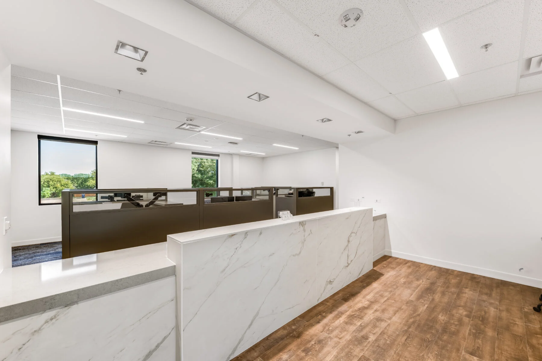 marble wlcome desk