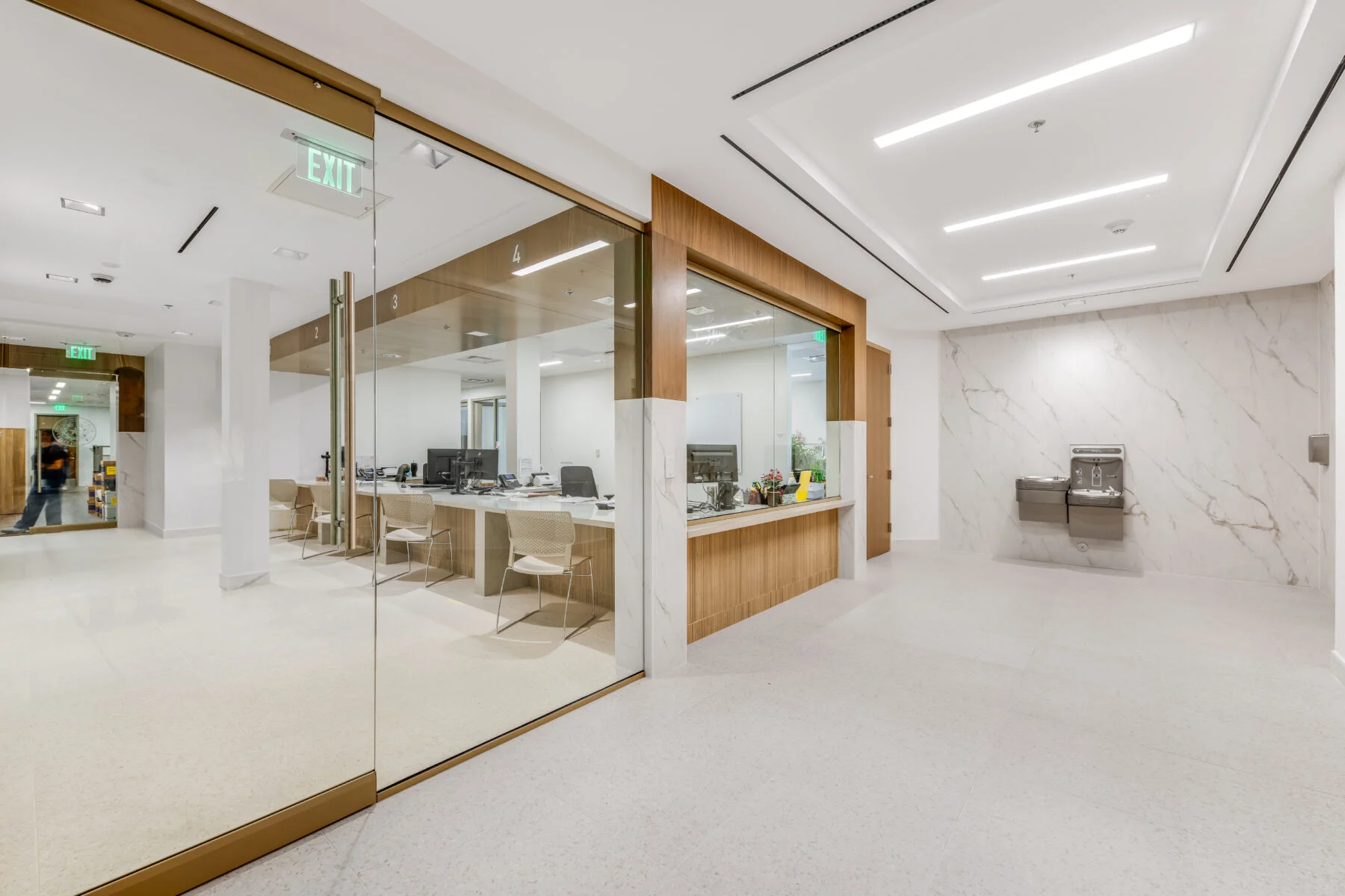 glass door entrance