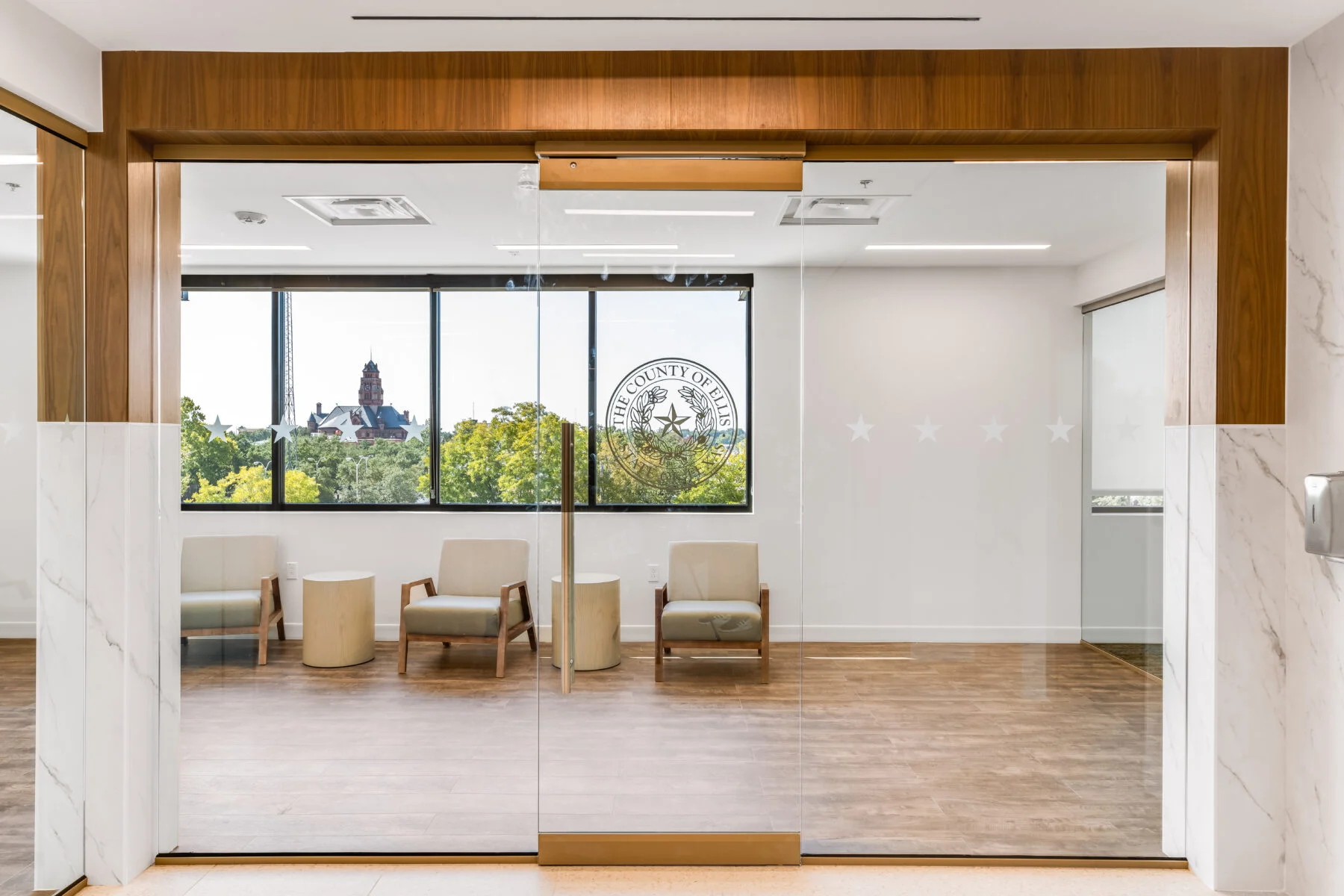 glass door entrance